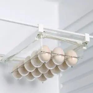 냉장고 계란 수납함 서랍식 트레이 투명 냉장고 계란 보관함 정리 걸이식 선반 용품