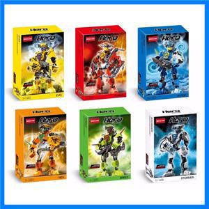 히어로 팩토리 스타 워리어 바이오니클 블록 퓨르노 에보 조합 로봇 메카 모델 브릭 세트 어린이용 장난감