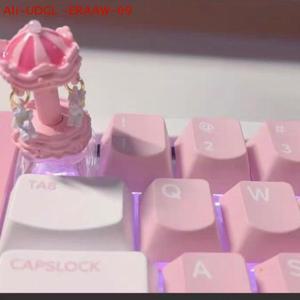 소녀를 위한 1개 수제 회전목마 키캡 게임용 기계식 키보드 액세서리