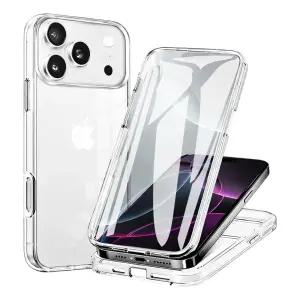 액정 보호 양면 풀커버 아이폰 17 16 15 프로 맥스 하이브리드 슬림 투명 젤리 실리콘 범퍼 케이스