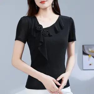 라인댄스복 줌바댄스옷 사교 왈츠 라틴 방송 댄스스포츠 상의 공연복