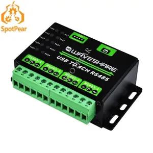 산업용 USB TO 4Ch RS485 변환기 다중 보호 회로 알루미늄 합금 케이스