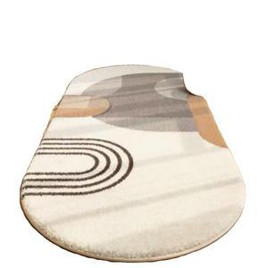 침실 타원형 카펫 침대 앞 러그 세탁 가능 안방 호텔 민박 바닥 매트