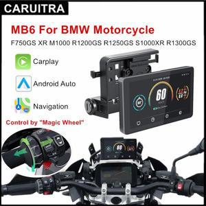 BMW R1200GS 오토바이용 6인치 특수 무선 CarPlay 안드로이드 오토 휴대용 디지털 대시보드 내비게이션 화
