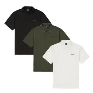 몽벨 남성 베이직 카라 반팔 티셔츠