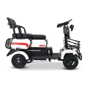 AU 테크 에코로 X 4륜 전동 스쿠터 - 화이트 전기 오토바이 전동차