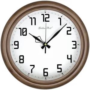 앤틱 무소음 교육용 벽시계 32.5cm 월넛/공부방/교무실/교실/교실용/교육/분/표시/시간/아동방/아이방/작은