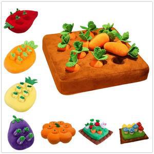 놀이 뽑기 게임 뽑아서 35x35cm 인테리어 방석 당근 애착 밭뽑기 애견