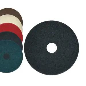 바닥 오염물제거 3M 흑색 플로어패드 16인치5p 왁스작업 클리닝 세정 체육관