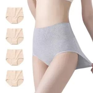 허블리 하이웨스트 고탄력 순면 팬티 4종세트