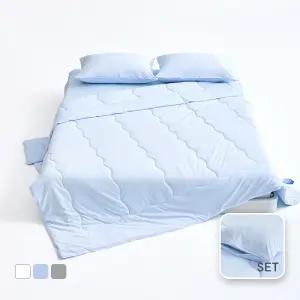 호텔침구 폴라온 PCM원단 냉감 차렵이불세트 3컬러 SS/QK