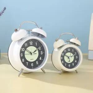 무소음 야광 탁상시계 알람시계 인테리어 무소음 자명종 집들이선물 책상시계