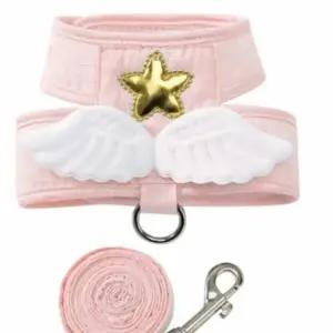 반려견 애견 외출 산책 하네스 가슴줄 리드줄 강아지 옷 DP62095핑크XL [포미런]