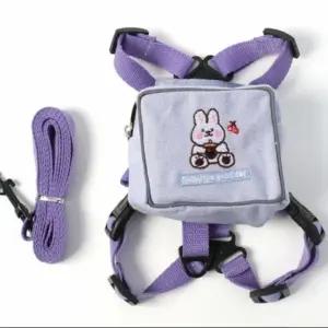 반려견 애견 외출 산책 하네스 가슴줄 리드줄 강아지 옷 DP62085퍼플토끼L [포미런]