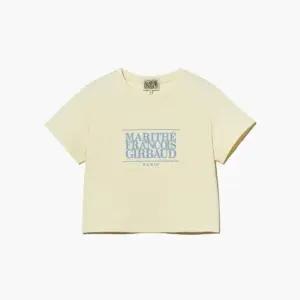 마리떼프랑소와반팔티 PQJ MFG45CTS102CRM W CLASSIC LOGO CROP TEE cream