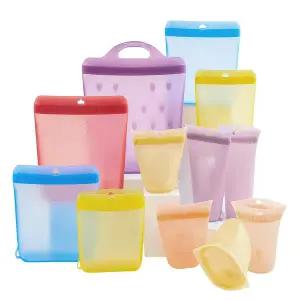 샐마 밀폐 똑딱이 실리콘백(12종)