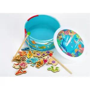 유아동 바다 해양동물 원목 물고기퍼즐 자석낚시 숫자놀이 인내심