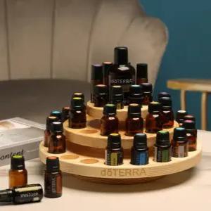 오일거치대 에센스 향수 케이스 진열대 인테리어 보관 아로마오일 에센셜 병 원목 랙