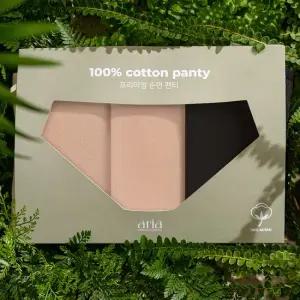 아리아 순면 100% 면팬티 3매입
