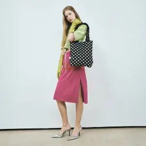 [플리츠마마] 폴카도트 숄더백 블랙