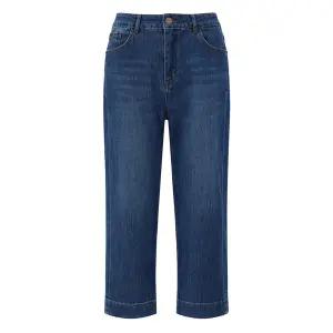 [벨리시앙](하남점)세미 와이드 7부 데님 팬츠 SL6109