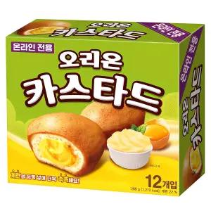 오리온 카스타드 12개입 288g 1개 간식 어린이날 학원 화이트데이 만들기 어린이집