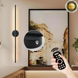 충전식 배터리 LED 벽등 리모컨 무선 조명 3CCT USB 터치 온오프 스위치 조광 가능 램프