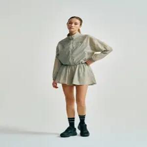 쿠쉬라이트 경량 우븐 크롭 자켓 카키 [TWWJ20853-KAL]