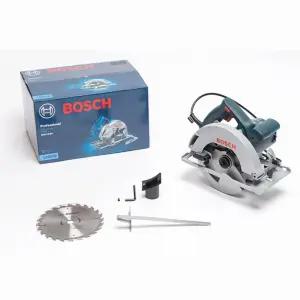 보쉬 널판지절단기 1400W 강력 유선 전동 원형톱+톱날 184mm 목공 절삭공구 합판