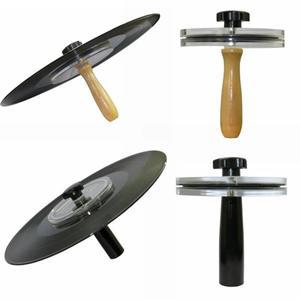 LP 비닐 레코드 클리너 클램프 알루미늄 핸들 라벨 보호기 방수 아크릴 청소 도구