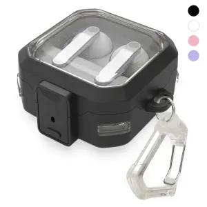 갤럭시 버즈4 프로 하이브리드 클릭락 잠금 케이스 투명 카라비너