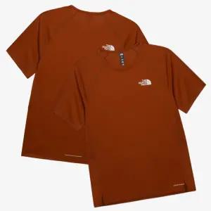 [매장판] 노스페이스 반팔티 남성 트레일 러닝 슬림핏 썬라이저 티셔츠 다크 오렌지 NT7US12A