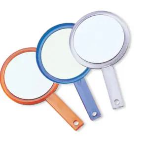 ST-326 양면 확대경 손거울 대(색상랜덤) 원형 손잡이 화장 미용 휴대용