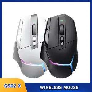 2026 마우스 G502 X 플러스 게이밍 라이트스피드 무선 기계식 RGB 광학 스위치 조절 가능 긴 배터리 수명