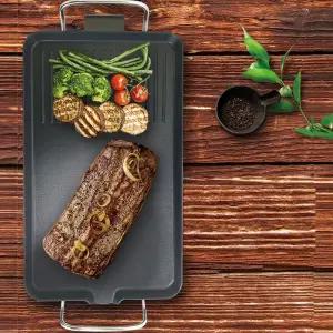 잔치팬 가정용 소형 삼겹상그릴 그릴 전치팬 혼밥그릴 캠핑그릴