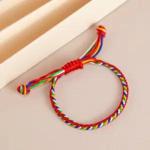 오색팔찌 매듭 행운 재물 소원팔찌 오색실 오색팔찌 소원팔찌 매듭공예