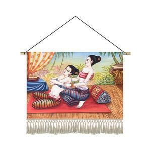 마사지 행잉 태국풍 인테리어 가리개 포스터 벽걸이 가림막 120X80cm 제품 1