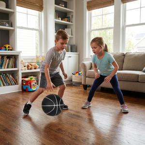 무소음 농구공 없는 바운싱 사이즈 3/5/7 PU 폼 부드러운 실내 어린이용 벽 후프와 함께 놀기