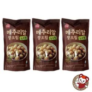 반찬단지 실속형 메추리알 장조림 국내산 1kg*3개