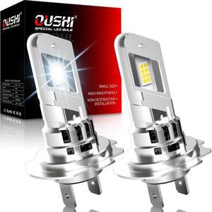 OUSHI 2개 H7 자동차 LED 헤드라이트 전구 초고휘도 6000K 화이트 고출력 어댑터 불필요 랜드로버 레인지로