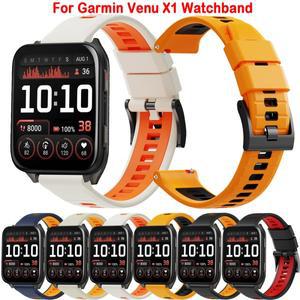 스포츠 투톤 실리콘 24mm 스트랩 가민 호환 베뉴 X1 밴드 팔찌 틱워치 프로 5 엔듀로 시계줄 스트랩