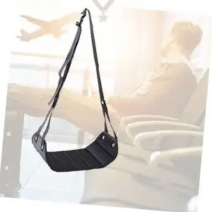 여행 비행기 기차 사무실 책상 하단 발 거치 휴식 해먹 다리 받침 스트랩 조절