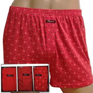 BYC 남성 빨간 니트 면 스판 트렁크 사각 빅사이즈 95-120 팬티 3매