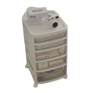 네일샵 수납 전용 트레이 이동식 서랍 헤어샵 웨건 3단