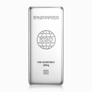 [한국금다이아몬드] [무이자 최대 24개월] 진공 실버바 은 시세 1kg(1000g) 은바