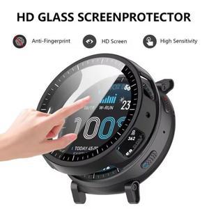 Amazfit Active Max용 PC/TPU 케이스 보호 쉘 고화질 유리 화면 커버