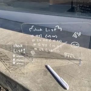 미니 투명칠판 아크릴 메모보드 화이트 마카펜 C타입 아크릴펜