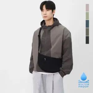[스콰즈]스콰즈 남자 배색 바람막이 후드집업 생활방수 오버핏 윈드브레이커 SRAT097