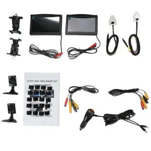 사각지대 카메라 디지털사이드미러 좌우세트 후방카메라 모니터 세트 자동차 룸미러 터치형