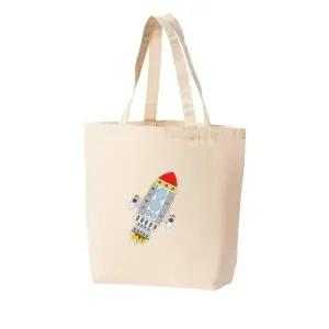 [라일리] Rly 에코백 인공위성 우주인 달착륙 우주시대 달탐사